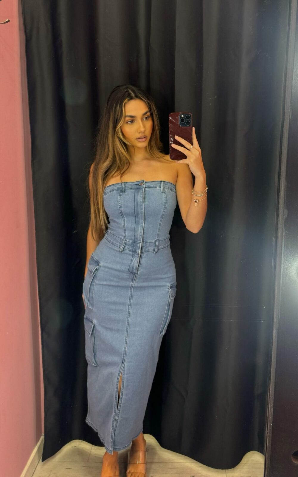 Robe bustier jean